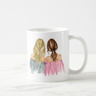 Taza ilustrada moda del regalo de los mejores