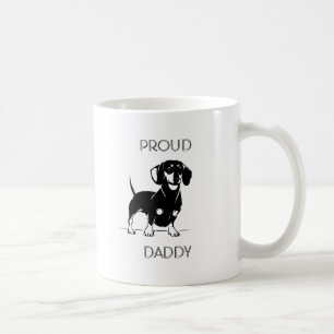 Taza ilustrada papá orgulloso de la salchicha de