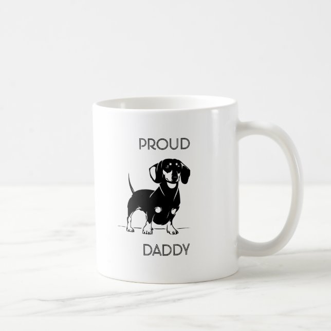 Taza ilustrada papá orgulloso de la salchicha de (Derecha)