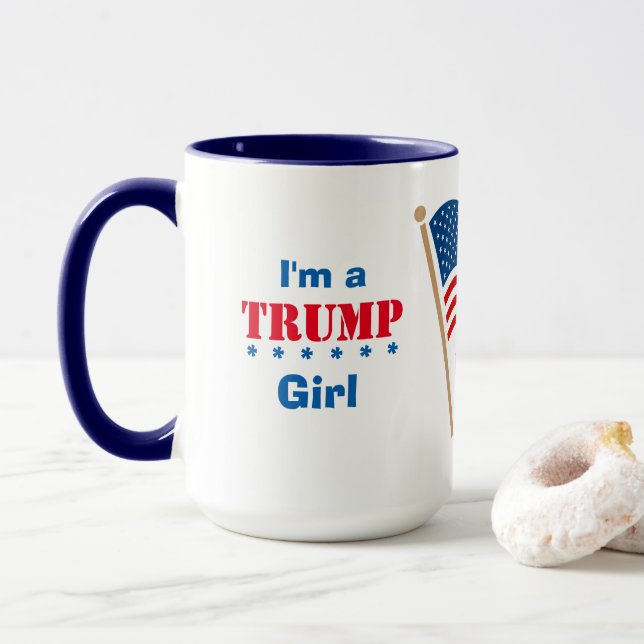 Taza I'm A Trump Girl USA  (Con donut)