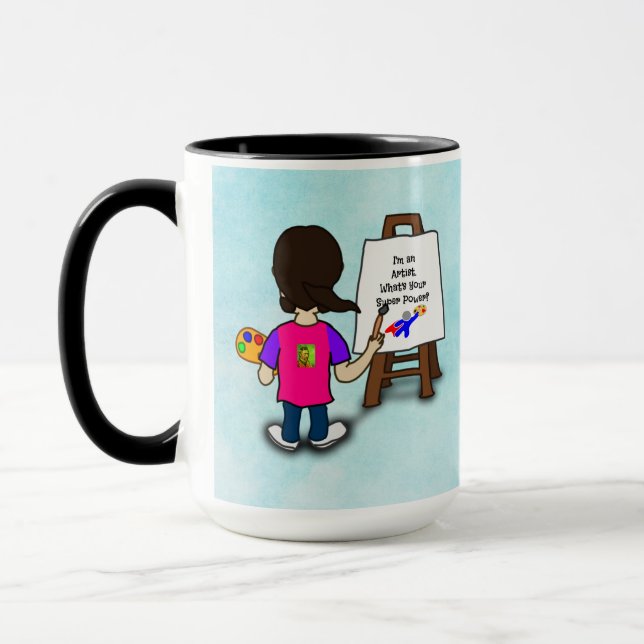 Taza i'M AN ARTIST...TEMPLATE, personalize, (Izquierda)