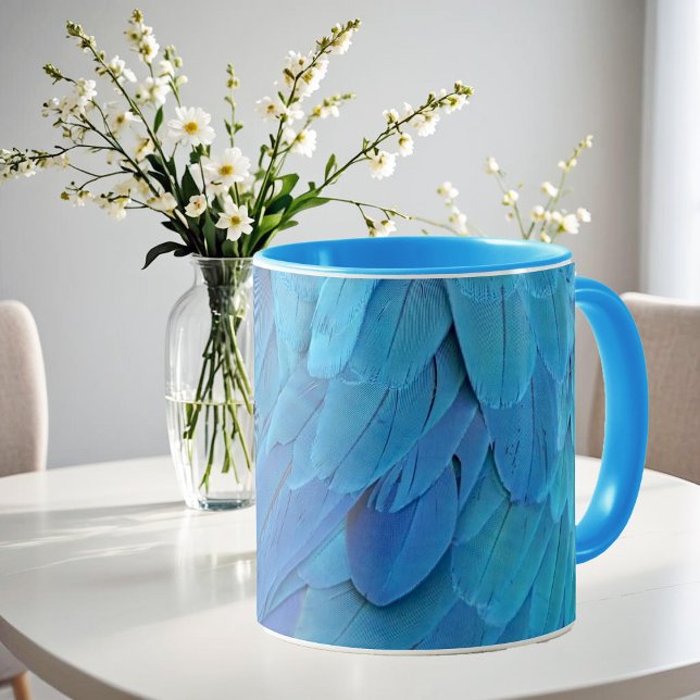 Taza I'm blue - Macaw feathers (Subido por el creador)