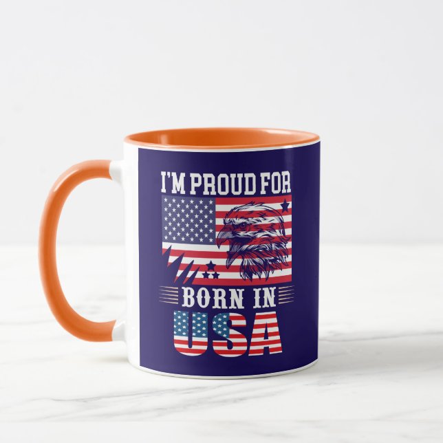 Taza I'm Proud For Born in USA-62974 (Izquierda)