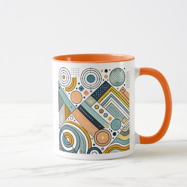 Taza Image abstraite avec formes géométriques. (Derecha)