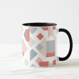 Taza Image géométrique moderne avec formes et couleurs