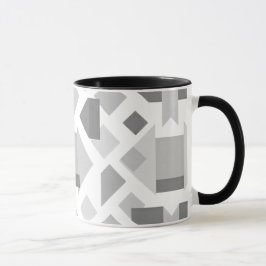 Taza Image géométrique moderne avec formes noires.