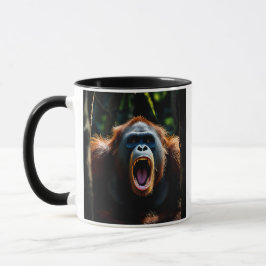 Taza Image impressionnante d’un singe en colère.