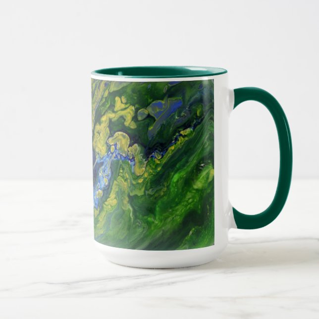 Taza Imagen de espejo de arte acrílico vertido (Derecha)