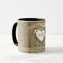 Taza Imagen de "Madera" para Aniversario de Bodas númer