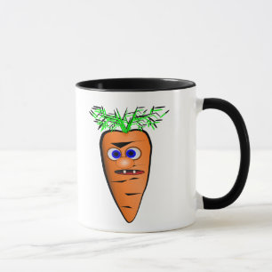 Taza Imagen de zanahoria vegetal de dibujos animados