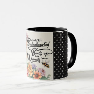 Taza Imagen del versículo cristiano Salmos 147:3