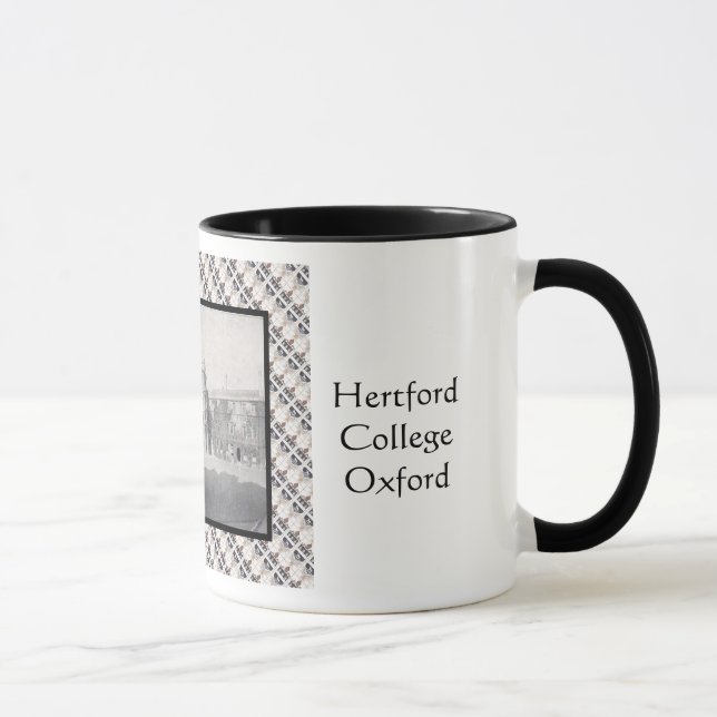 Taza Imagen del vintage, universidad de Hertford, (Derecha)