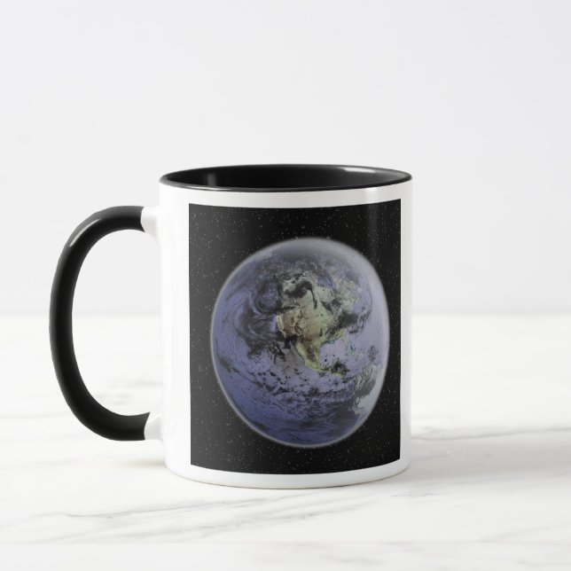 Taza Imagen digitalmente mejorada de la Tierra Plena (Izquierda)