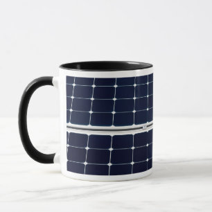Taza Imagen divertida del panel de energía solar