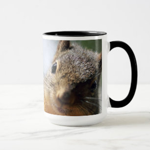 Taza Imagen extrema de la ardilla del primer