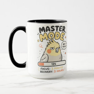 Taza Imagen PNG de meme de cacatúa en modo maestro Di