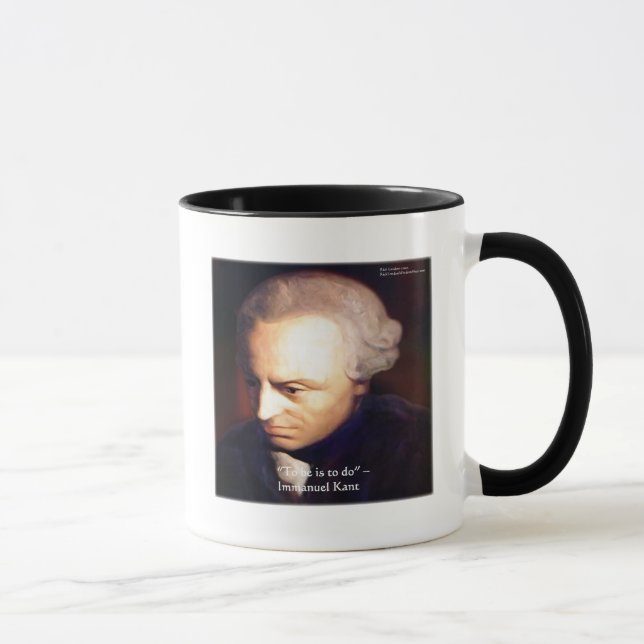 Taza Immanuel Kant "To Do" Wisdom Cita Regalos Y Tees (Derecha)