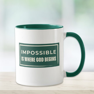 Taza Imposible es donde comienza Dios, Inspirador