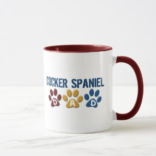 Taza Impresión 1 de la pata del papá de COCKER SPANIEL