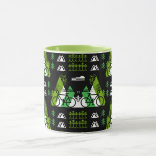 Taza Impresión actual con tema de bicicleta