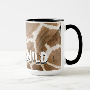 Taza Impresión animal "El café me hace salvaje"