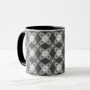 Taza Impresión atómica moderna de mediados de siglo - G