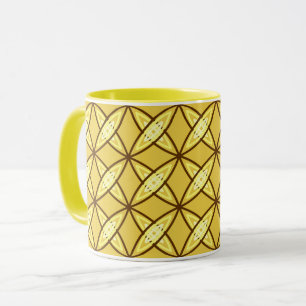 Taza Impresión atómica moderna de mediados de siglo - O