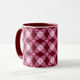Taza Impresión atómica moderna de mediados de siglo - V