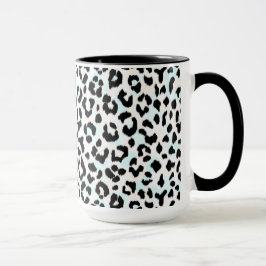 Taza Impresión blanco y negro elegante del guepardo