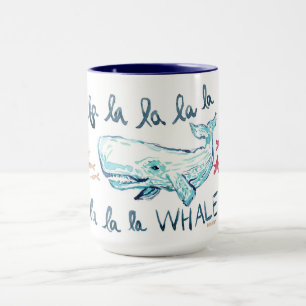 Taza Impresión costera del día de fiesta de la BALLEN