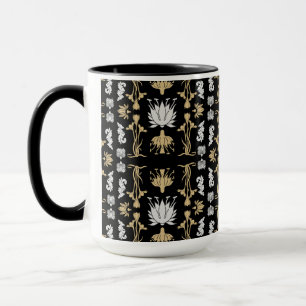 Taza Impresión de Art Nouveau Gold Retro