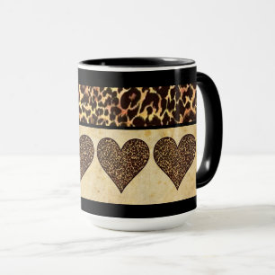 Taza Impresión de chitas con pulso cardíaco