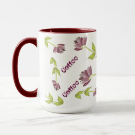 Taza Impresión de diseño con flores
