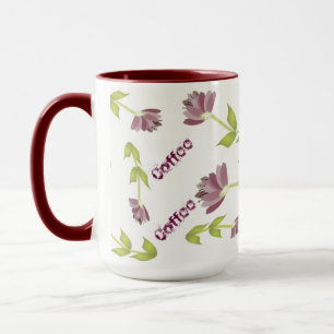 Taza Impresión de diseño con flores