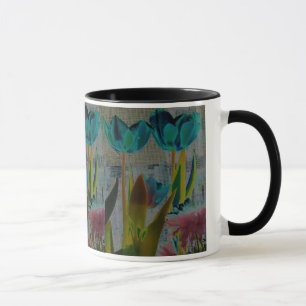 TAZA IMPRESIÓN DE FOTO DE TULIP GARDEN FLOWER
