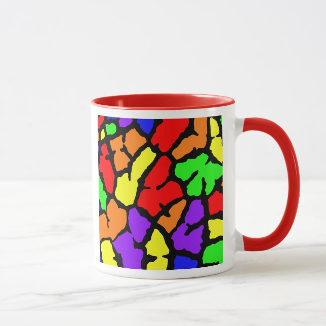 Taza Impresión de jirafa arco iris (Derecha)
