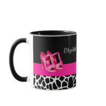 Impresión de jirafas de jirafa tieso zapatos y nom