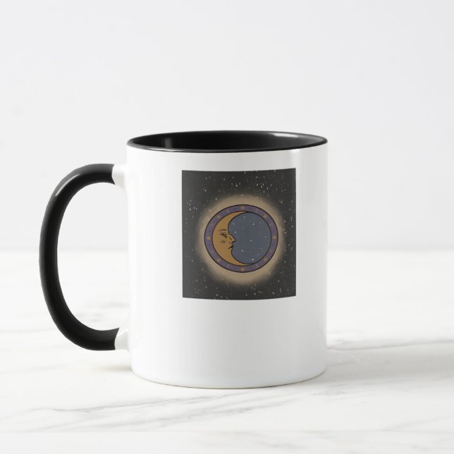 Taza Impresión de la luna de Whimsigoth (Izquierda)