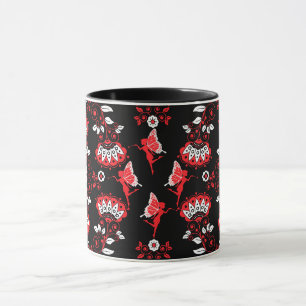 Taza Impresión de patrón de princesa de hadas