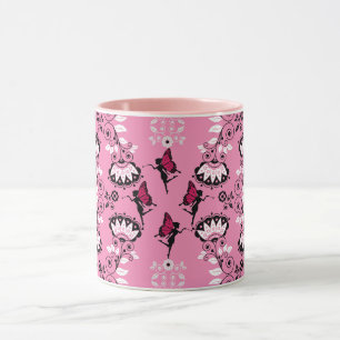 Taza Impresión de patrón de princesa de hadas