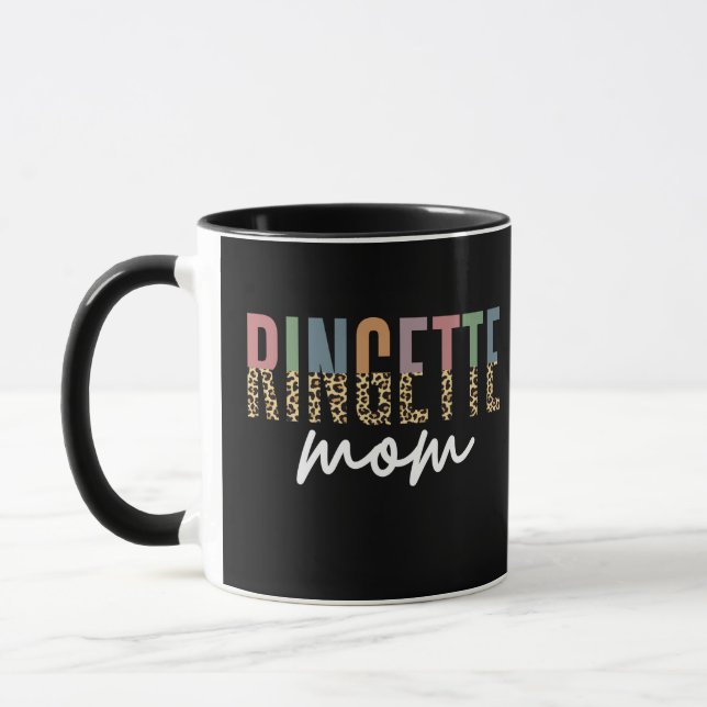Taza Impresión de Ringette Mom Cheetah | Ringette Playe (Izquierda)