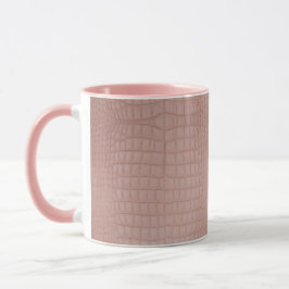 Taza Impresión de textura de lagarto rosa