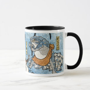 Taza Impresión de Ukiyo-e - ranas como actores de