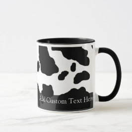 Taza Impresión de vaca divertida personalizada