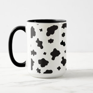 Taza Impresión de vaca en blanco y negro