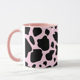 Taza Impresión de vaca sobre presidente rosado