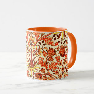 Taza Impresión de William Morris Hyacinth, Naranja y 