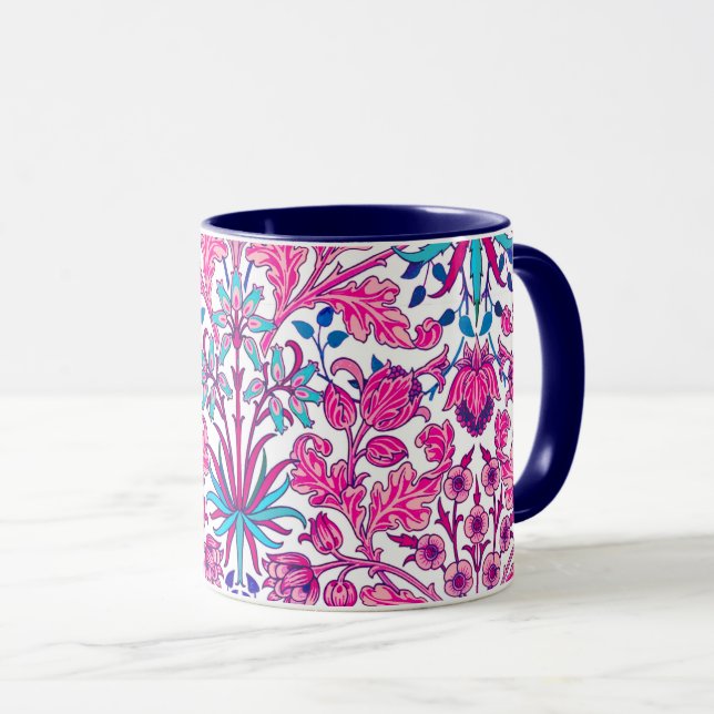 Taza Impresión de William Morris Hyacinth, rosa de Fuch (Anverso derecho)