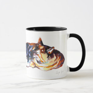 Taza "Impresión del trío Napping del gato"