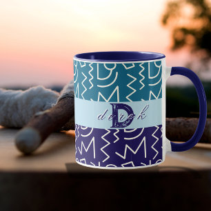 Taza Impresión étnica tribal en negrita personalizada